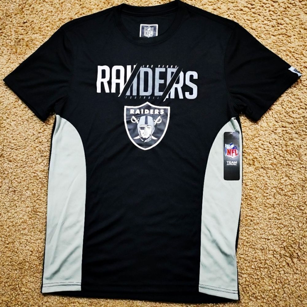 NFL Football Las Vegas Raiders Men's Gray T-Shirt Small -Q